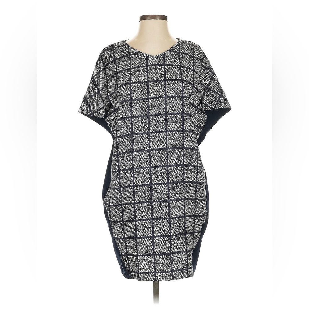 Pinkyotto Black and White Grid Midi Dress